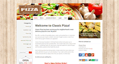 Desktop Screenshot of aclassicpizza.com